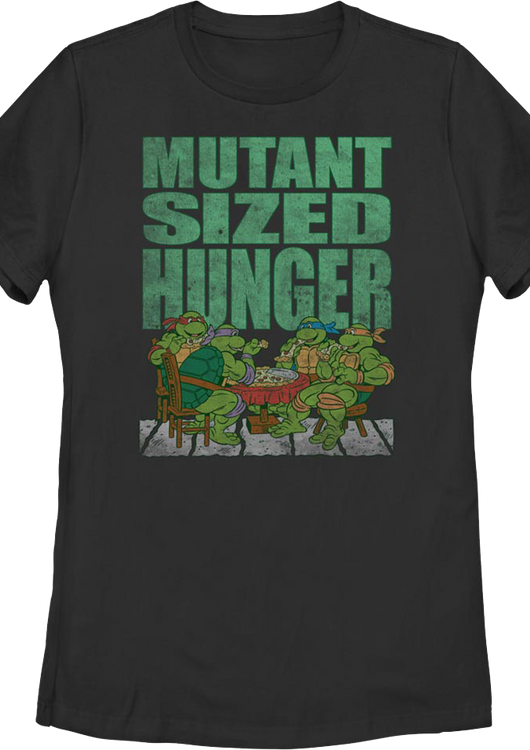 Womens Mutant Sized Hunger Teenage Mutant Ninja Turtles Shirt - main product image