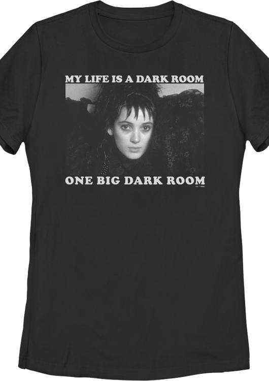 Womens My Life Is A Dark Room Beetlejuice Shirt - main product image