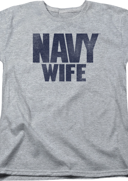 Womens Navy Wife Shirt - main product image
