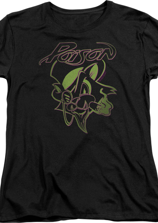 Womens Neon Cat Poison Shirt - main product image