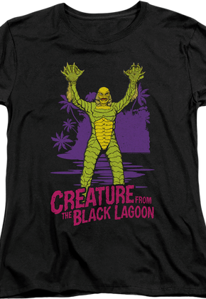 Womens Neon Creature From The Black Lagoon Shirt