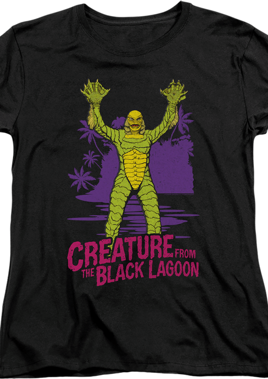 Womens Neon Creature From The Black Lagoon Shirt - main product image