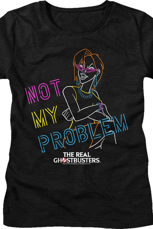 Womens Neon Janine Not My Problem Real Ghostbusters Shirtmain product image