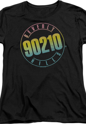 Womens Neon Logo Beverly Hills 90210 Shirt