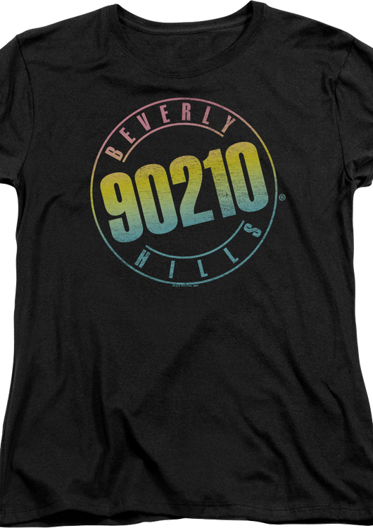 Womens Neon Logo Beverly Hills 90210 Shirt - main product image