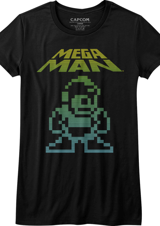 Womens Neon Mega Man Shirt - main product image