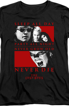 Womens Never Die Lost Boys Shirt