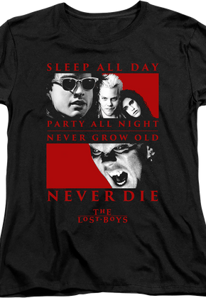 Womens Never Die Lost Boys Shirt