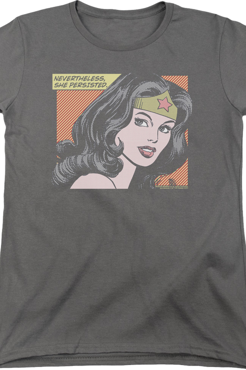 Womens Nevertheless She Persisted Wonder Woman Shirt - main product image