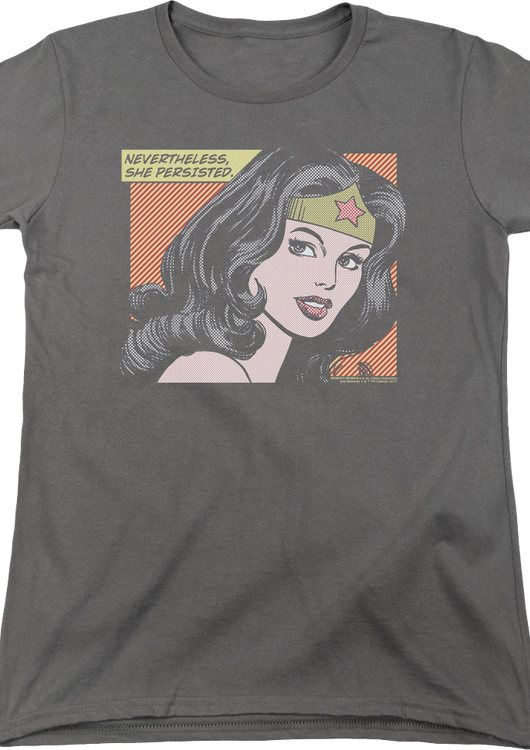 Womens Nevertheless She Persisted Wonder Woman Shirt - main product image