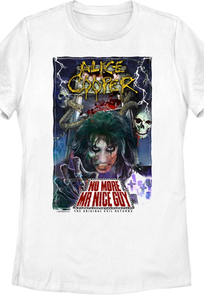 Womens No More Mr. Nice Guy Alice Cooper Shirt