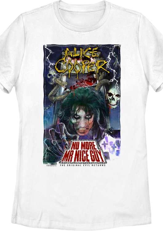 Womens No More Mr. Nice Guy Alice Cooper Shirt - main product image