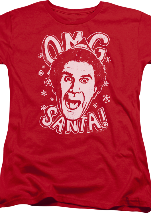 Womens OMG Santa Elf Shirt - main product image