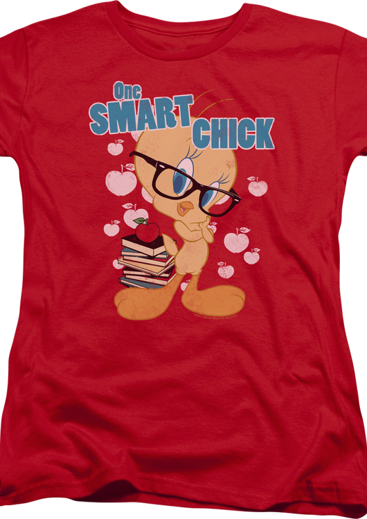Womens One Smart Chick Looney Tunes Shirt - main product image