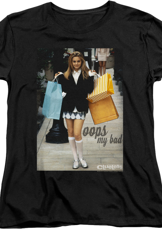 Womens Oops My Bad Clueless Shirt - main product image
