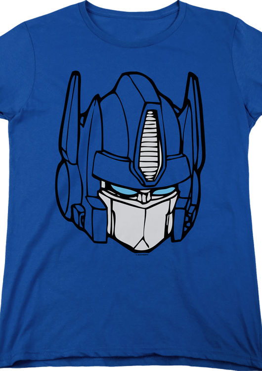 Womens Optimus Prime Head Shot Transformers Shirt - main product image