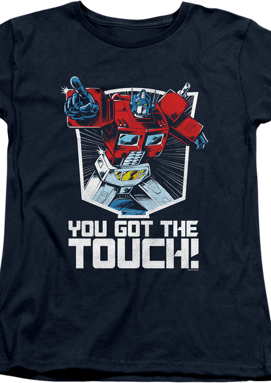 Womens Optimus Prime You Got The Touch Transformers Shirt - main product image