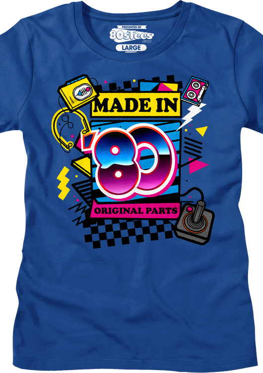 Womens Original Parts Made In '80 Shirt - main product image