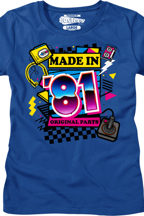Womens Original Parts Made In '81 Shirtmain product image