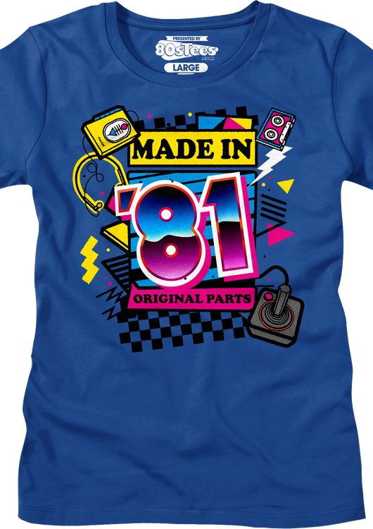 Womens Original Parts Made In '81 Shirt - main product image