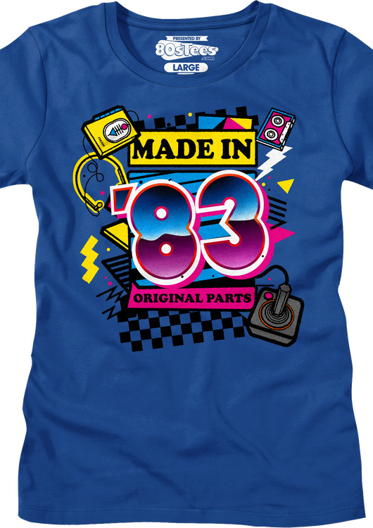 Womens Original Parts Made In '83 Shirt - main product image