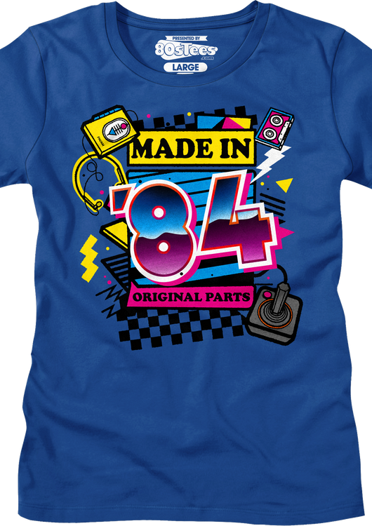 Womens Original Parts Made In '84 Shirt - main product image
