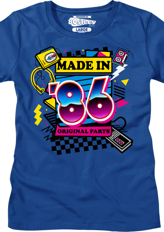 Womens Original Parts Made In '86 Shirt - main product image