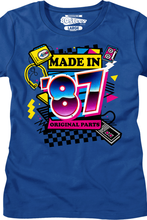 Womens Original Parts Made In '87 Shirtmain product image