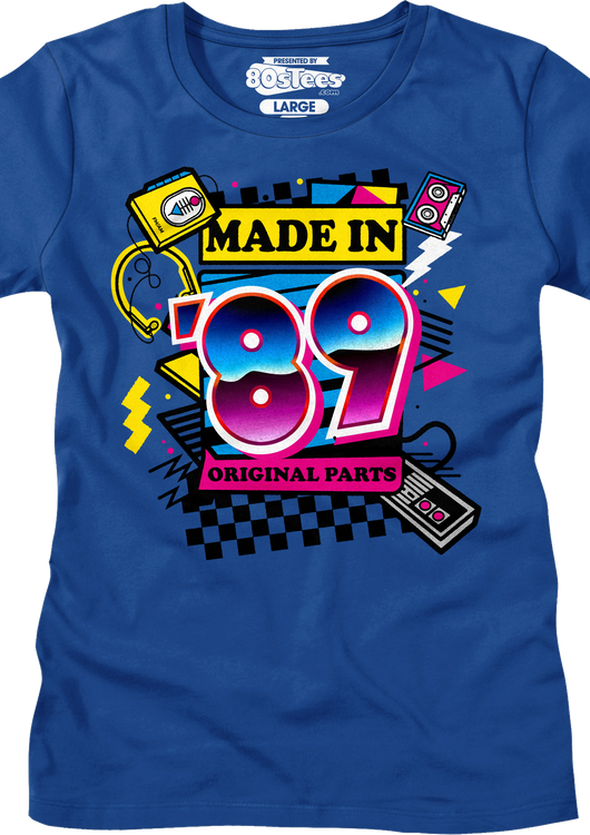 Womens Original Parts Made In '89 Shirt - main product image