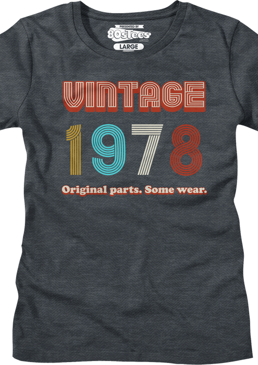 Womens Original Parts Some Wear Vintage 1978 Shirt - main product image