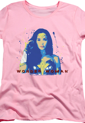 Womens Painting Wonder Woman Shirt