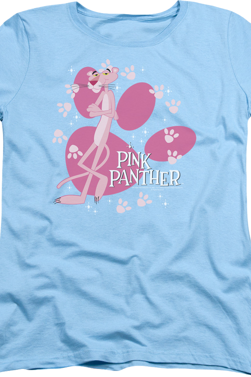 Womens Paw Prints Pink Panther Shirtmain product image