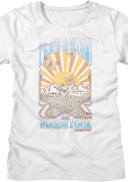Womens Peace & Music Woodstock Shirt - main product image