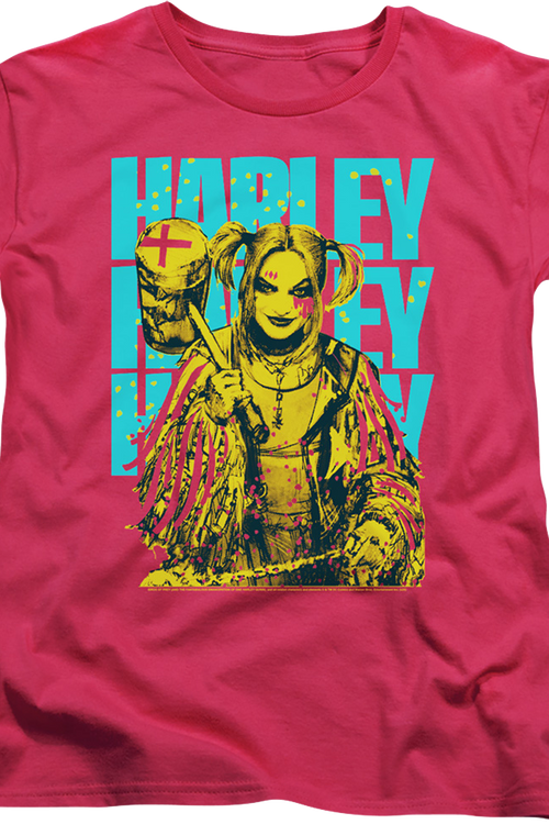 Womens Pink Harley Quinn Birds Of Prey Shirtmain product image