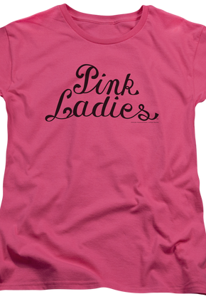 Womens Pink Ladies Logo Grease Shirt