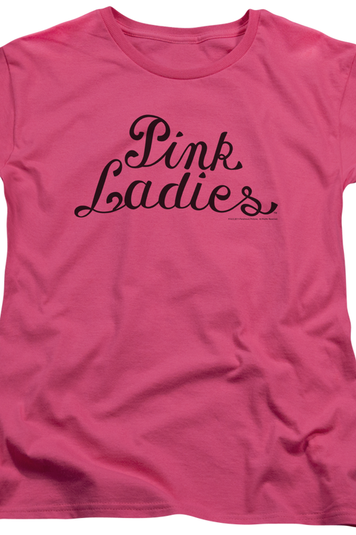 Womens Pink Ladies Logo Grease Shirt - main product image