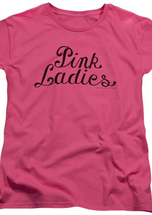 Womens Pink Ladies Logo Grease Shirt - main product image
