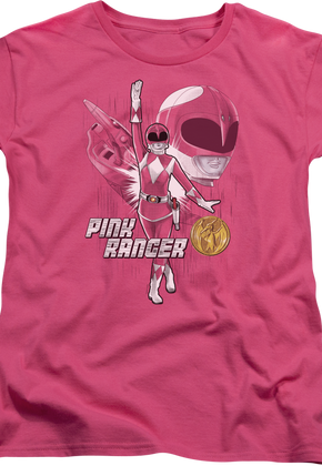 Womens Pink Ranger Mighty Morphin Power Rangers Shirt