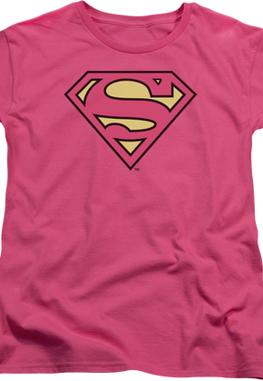 Womens Pink Supergirl DC Comics Shirt