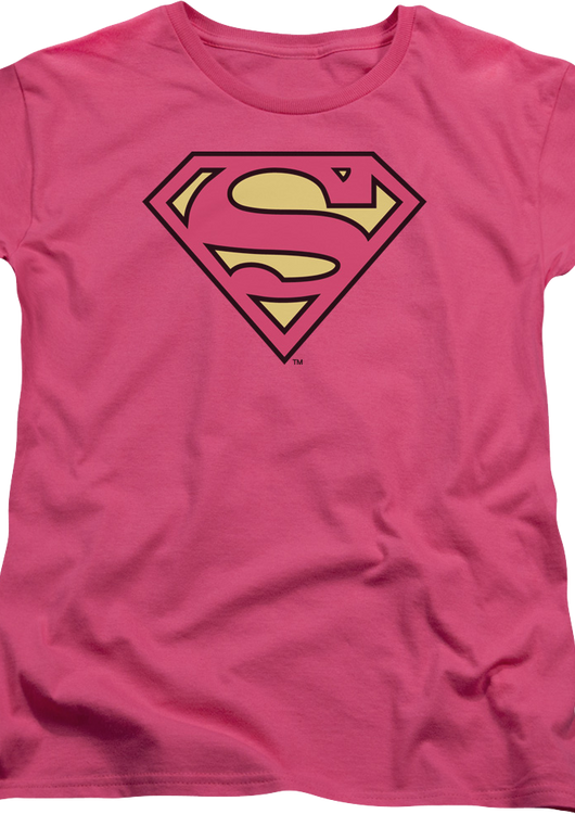Womens Pink Supergirl DC Comics Shirt - main product image