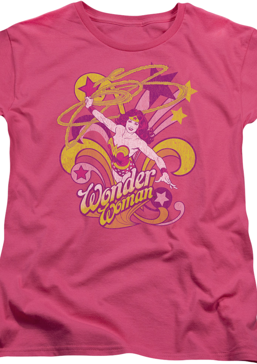 Womens Pink Wonder Woman Shirt - main product image