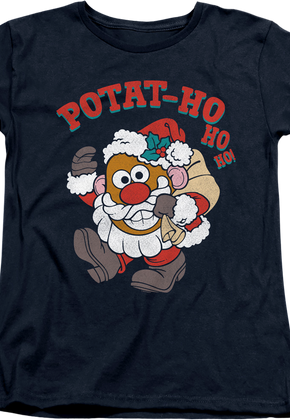 Womens Potat-Ho-Ho-Ho Mr. Potato Head Shirt