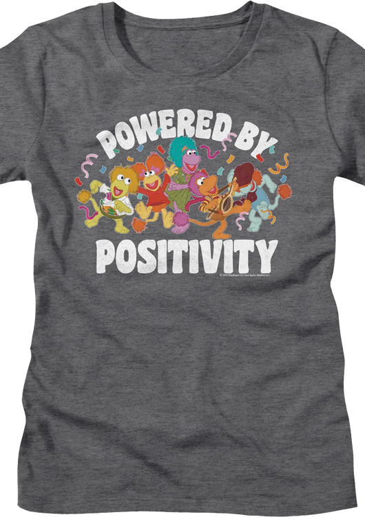 Womens Powered By Positivity Fraggle Rock Shirt - main product image