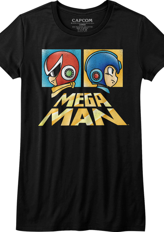 Womens Profiles Proto Man and Mega Man Shirt - main product image