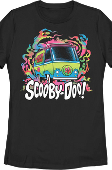 Womens Psychedelic Ghosts Scooby-Doo Shirt