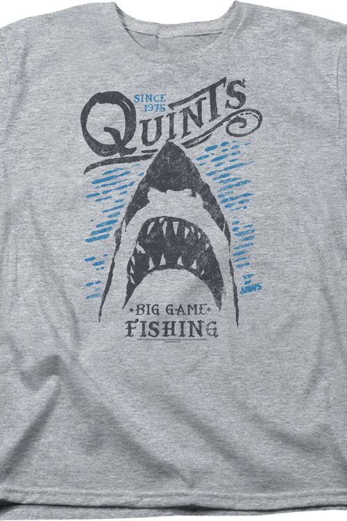 Womens Quint's Big Game Fishing Jaws Shirtmain product image