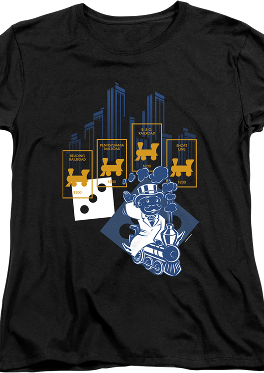 Womens Railroads Monopoly Shirt - main product image