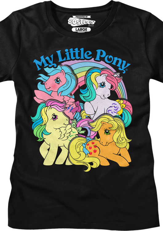 Womens Rainbow Collage My Little Pony Shirt - main product image