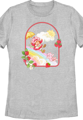 Womens Rainbow Slide Strawberry Shortcake Shirt