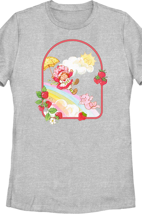 Womens Rainbow Slide Strawberry Shortcake Shirtmain product image